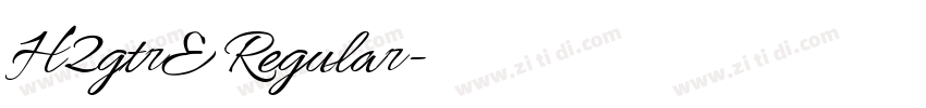 H2gtrE Regular字体转换